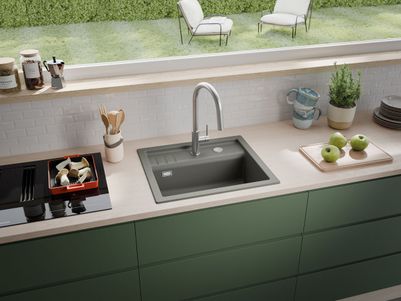Armatur Linea & Spüle Silqua von Naber